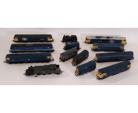 A collection of thirteen 00 gauge unboxed  locomotives including 50038 'Formidable' by Lima (weathered), 3 x InterCity diesel