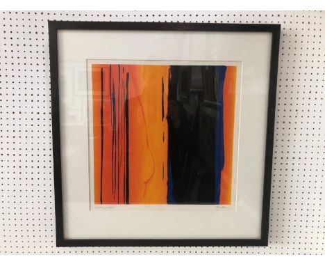 Martyn Brewster (b.1952) - 'Heartsong 200916',  print in colours, titled and signed in pencil below, print dimensions: 43 x 4