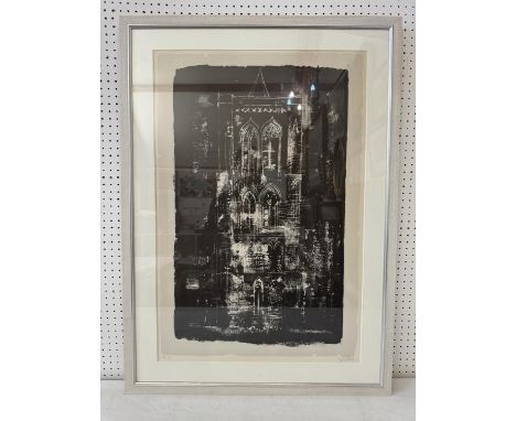 John Piper (British, 1903-1992) - 'Gedney, Lincolnshire' (1964), limited edition lithograph, signed and numbered 64/70 in pen