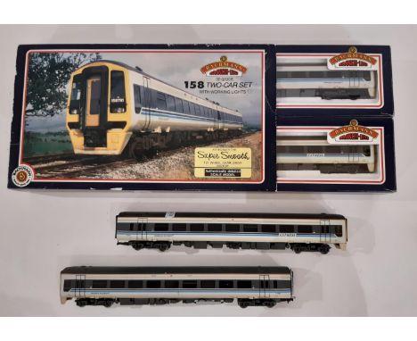 Bachmann 00 gauge boxed 158 Two Car Set for Regional Railways together with 2 associated unboxed coaches nos 57860 and 52757 