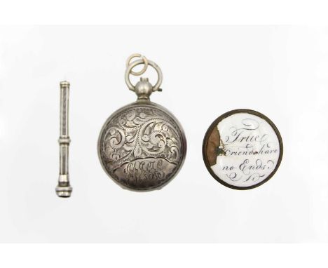 A silver sovereign case by J.G. Birmingham 1906; together with a silver toothpick by William Vale &amp; Sons, Birmingham 1900