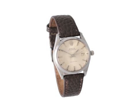 Rolex, Oysterdate, Ref. 6466, Stainless steel wrist watch   Movement: Cal. 1210, manual wind, 17 jewels   Case: Stainless ste