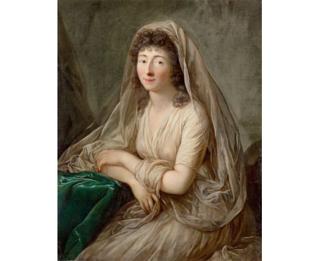 (See English version below)Anton Graff (Winterthur 1736 – 1813 Dresden). Porträt der Herzogin Dorothea von Kurland. Um 1785Öl