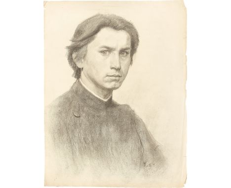 (See English version below)Fidus (d.i. Hugo Höppener) (Lübeck 1868 – 1948 Woltersdorf b. Berlin). Selbstbildnis (mit Beigabe: