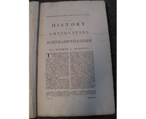 JOHN BRIDGES, 'The history and antiquities of Northamptonshire, compiled from the manuscript collections of the late learned 