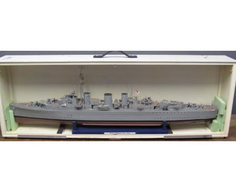 EXHIBITION QUALITY WORKING SCALE MODEL of the Second World War 'Abdiel' class Royal Naval mine layer, 'HMS Welshman (M84)' (1