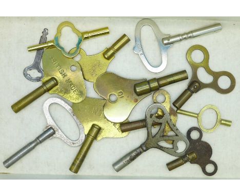 Twelve clock keys and a spanner