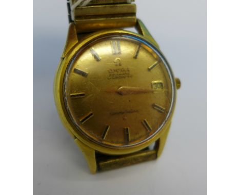 A gentleman's 18ct gold cased Omega automatic Constellation Chronometer wristwatch
