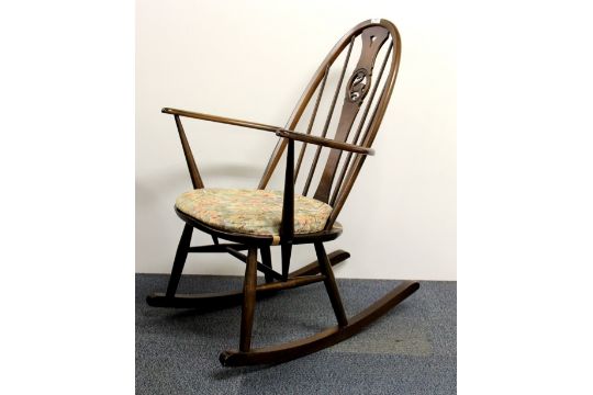 An Ercol Swan Back Rocking Chair