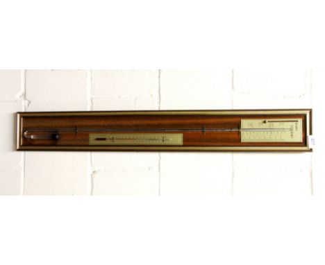 A contemporary mercury barometer, H. 93cm.