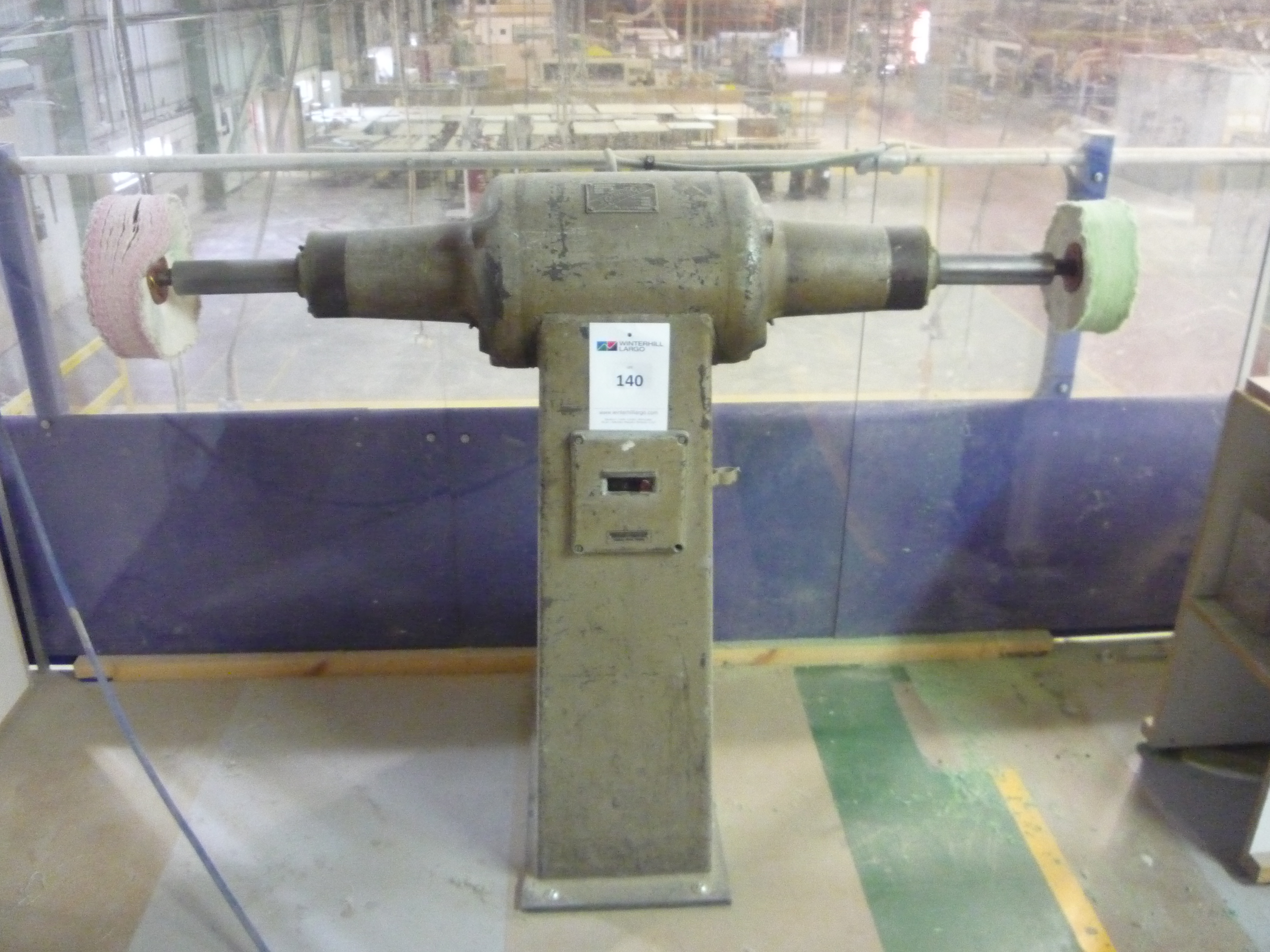 Canning 1612/3 Twin Spindle Pedestal Polishing Machine, Serial No A9680