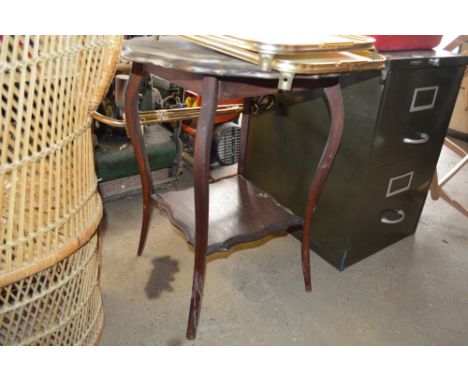 A mahogany window table 