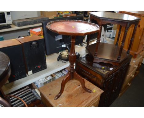 A reproduction wine table