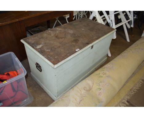 A painted carpenter's toolbox 