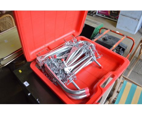 A fire escape ladder in fitted case