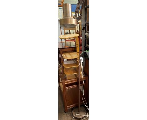 VINTAGE INDUSTRIAL ADJUSTABLE LAMP STANDARD  