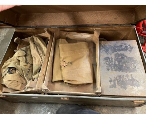 LARGE TRUNK A/F OF TOOLS INCLUDING FILES AND TROWELS ETC.