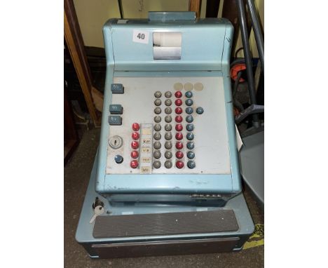 VINTAGE GROSS CASH TILL WITH KEYS