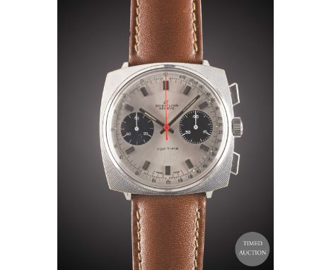 A GENTLEMAN'S BREITLING TOP TIME CHRONOGRAPH WRIST WATCH
CIRCA 1969, REF. 2006/33 WITH "PANDA" DIAL
Movement:&nbsp;17J, manua