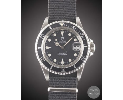 A GENTLEMAN'S STAINLESS STEEL ROLEX TUDOR PRINCE OYSTERDATE SUBMARINER WRIST WATCH
CIRCA 1992, REF. 79090
Movement:&nbsp;25J,