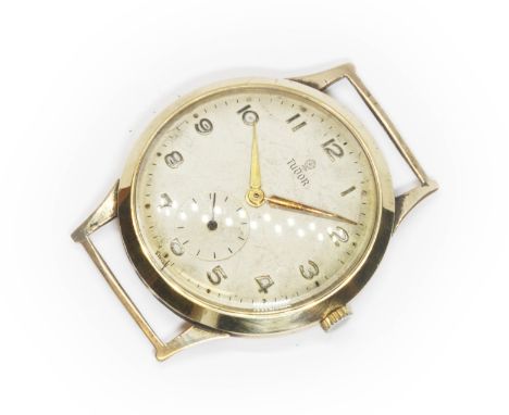ROLEX TUDOR, a 9ct gold manual wind wristwatch, case diameter 33mm, hallmarked case, sponsor RWC, Edinburgh 1960.Condition - 