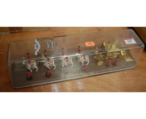 A Crescent Toys scale model of the Royal State Coach commemorating the Queen's Silver Jubilee, 39cm long