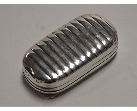 A George III pocket silver snuff-box, of rounded rectangular form, having gilt washed interior, maker probably William Boot, 