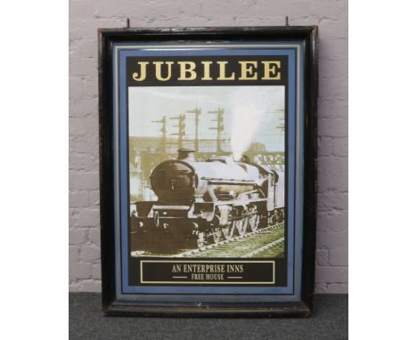 A vintage Enterprise Inns pub sign for the Jubilee York.