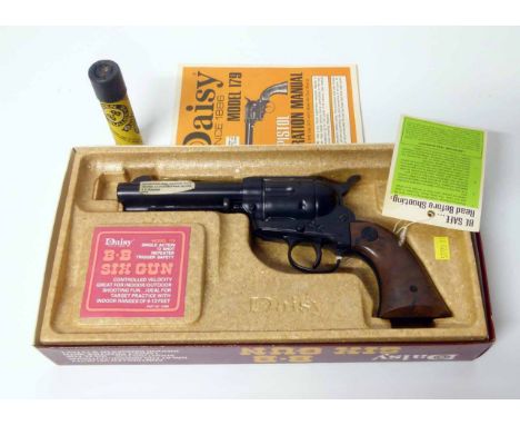 Daisy B.B. sigle action army revolver in box Condition report: see terms and conditions