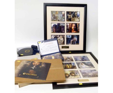 Lord of the Rings collection including gold coin first day cover and a five coin set. Condition report: see terms and conditi