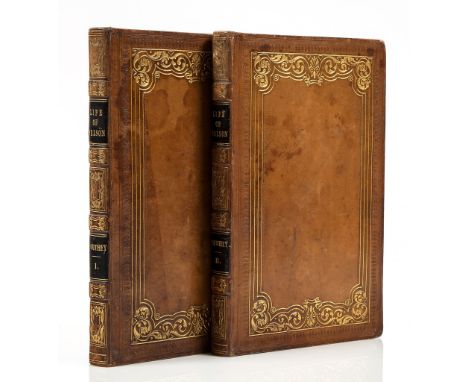 Southey (Robert) - The Life of Nelson, 2 vol.,   first edition ,  engraved frontispieces, lacks half-titles, occasional foxin