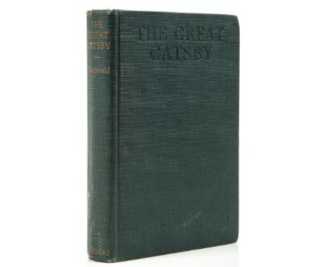 Fitzgerald (F. Scott) - The Great Gatsby,  first edition, first printing   with the typographical errors as called for,   lig