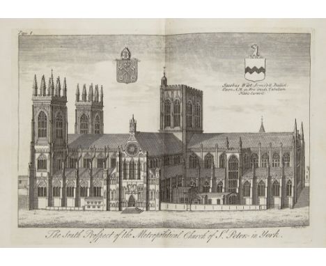 Willis (Browne) - A Survey of the Cathedrals, 2 vol only, of 3.,   29 engraved plates only, of 32, most folding, lacking plat