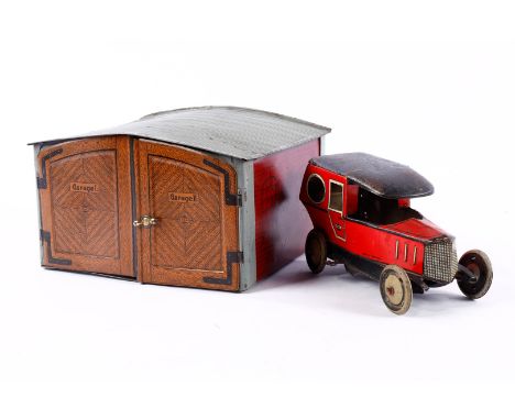 G&amp;K Garage, mit G&amp;K Limousine, Blech, CL, Federwerkantrieb def., LS/RS, L 17, Z 3