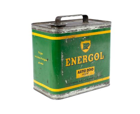 BP Benzinkanister ”Energol Auto 200”, L`Alliance N.V., 44 Kipdorp, Antwerpen, LS, Gebrauchsspuren, Deckel fehlt, L 22, Z 3
