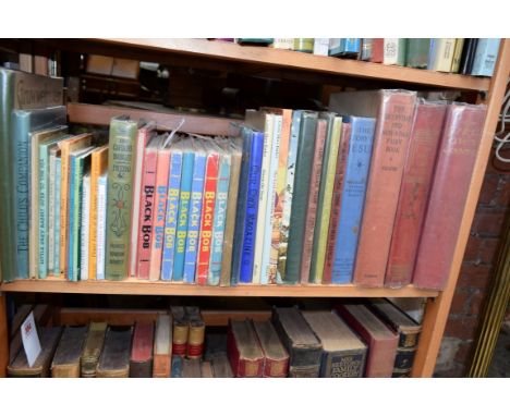 CHILDREN'S/ILLUSTRATED: a quantity on one shelf, to include 7 'Black Bob' annuals, 1950s-60s and other late 19th/early 20thc 