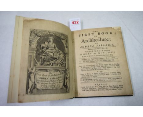 PALLADIO (Andrea): 'The First Book of Architecture...translated into English by Godfrey Richards', London, 1721: the ninth ed