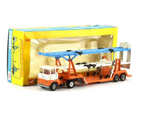 A Corgi Major, 1146, die-cast Carrimore Tri- Deck Mk 5 Car Transporter with Scammel Handyman Mk 3 Tractor Unit, boxed.