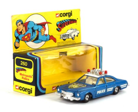 A Corgi 260, 'Superman Metropolis Police' diecast model, boxed.