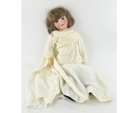 An Early 20th century, CM Bergmann, Simon & Halbig bisque child doll, German, impressed CM BERGMANN SIMON & HALBIG 13 1/2, we
