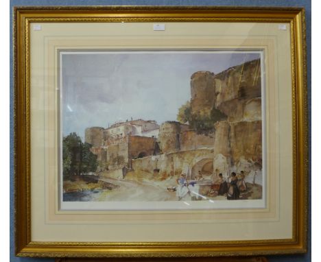 A Sir William Russell Flint limited edition print, no. 395/850, blind stamp to margin, 53 x 68cms, framed 