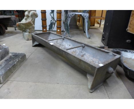 A cast iron trough 