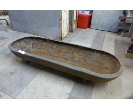 A cast iron trough 