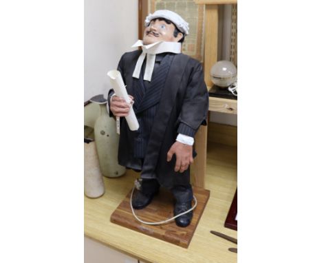 An automaton model of a barrister, 77cm