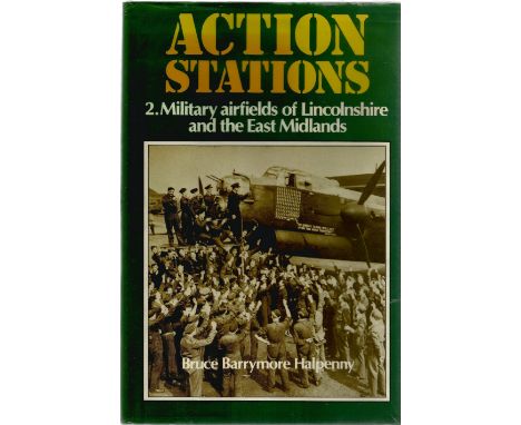 Bruce Barrymore Halpenny. Action Stations. A WW2 hardback book in good condition. A First edition book. Signed by the author.