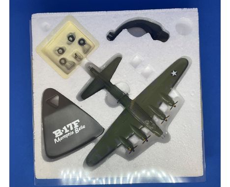 Atlas Editions Model Collections. A B-17F Memphis Belle Die Cast model. Mint condition, unopened. Outer box opened. Good cond