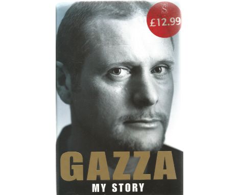 Gazza. My story. A Paul Gascoigne First Edition hardback book. Spine and dust-jacket in near mint condition. 390 pages. Print