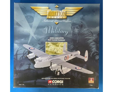 Corgi Models. 1st Issue Avro Lancaster RAF Coastal command. Scale 1:144. Limited Edition. Die Cast scale model. Mint conditio