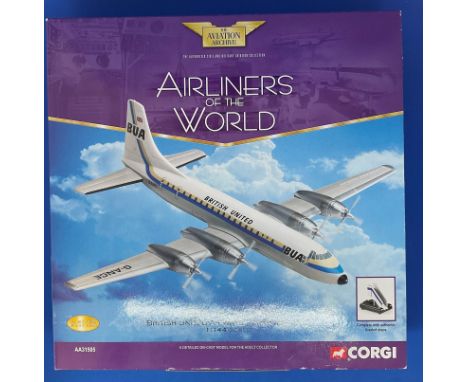 Corgi Models. Airliners Of The World. Bristol Britannia 307 British United Airways, G-ANCE, 1968. 1:144 Scale. Die cast scale