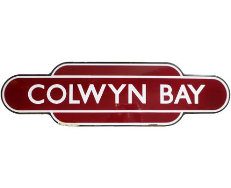 Totem BR(M) FF COLWYN BAY from the former LNWR station on the North Wales main line between Rhyl and Llandudno Junction. Good
